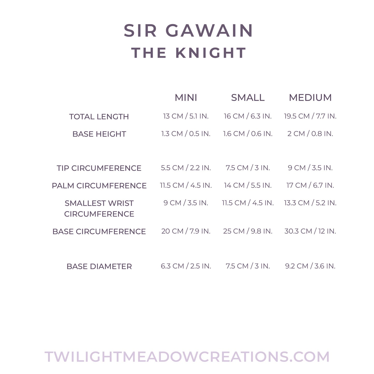 Small Sir Gawain (Firmness: Medium)