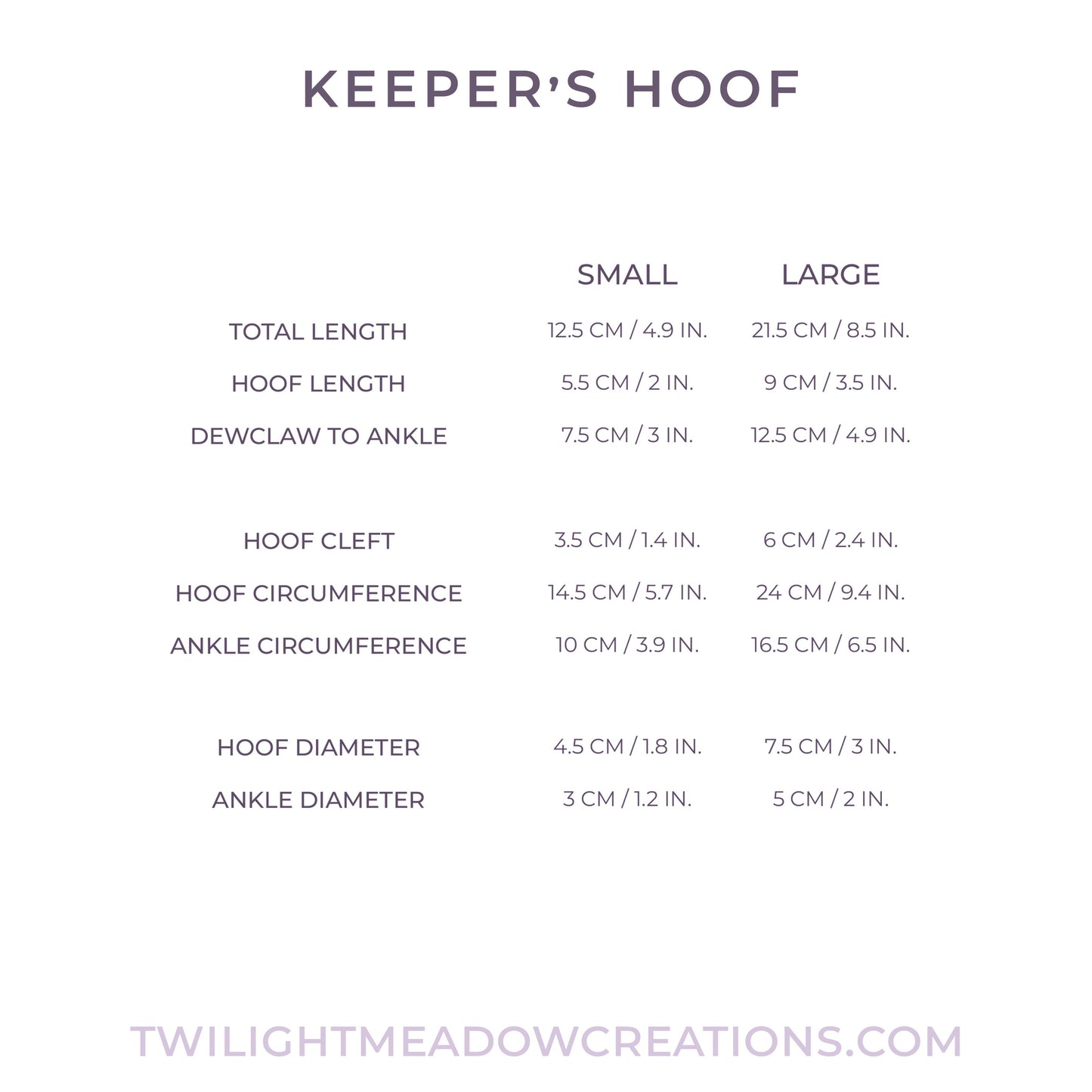 Small Keeper's Hoof (Firmness: Medium)