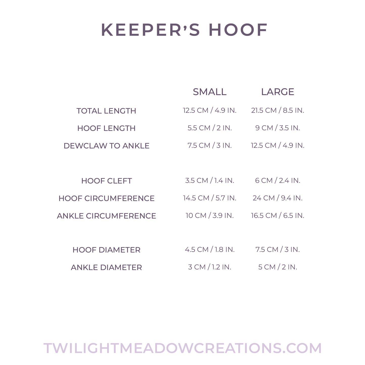 Small Keeper's Hoof (Firmness: Soft)