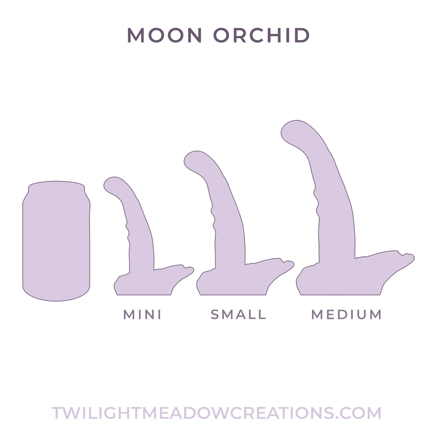 Crystalline Medium Moon Orchid (Firmness: Medium*)