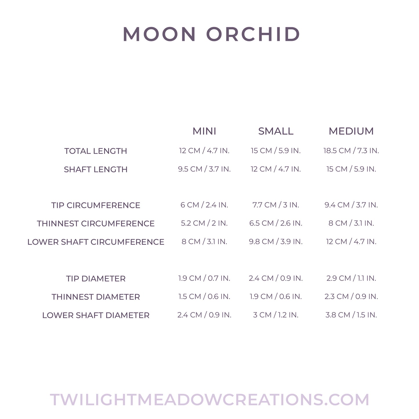 Small Moon Orchid (Firmness: Medium)