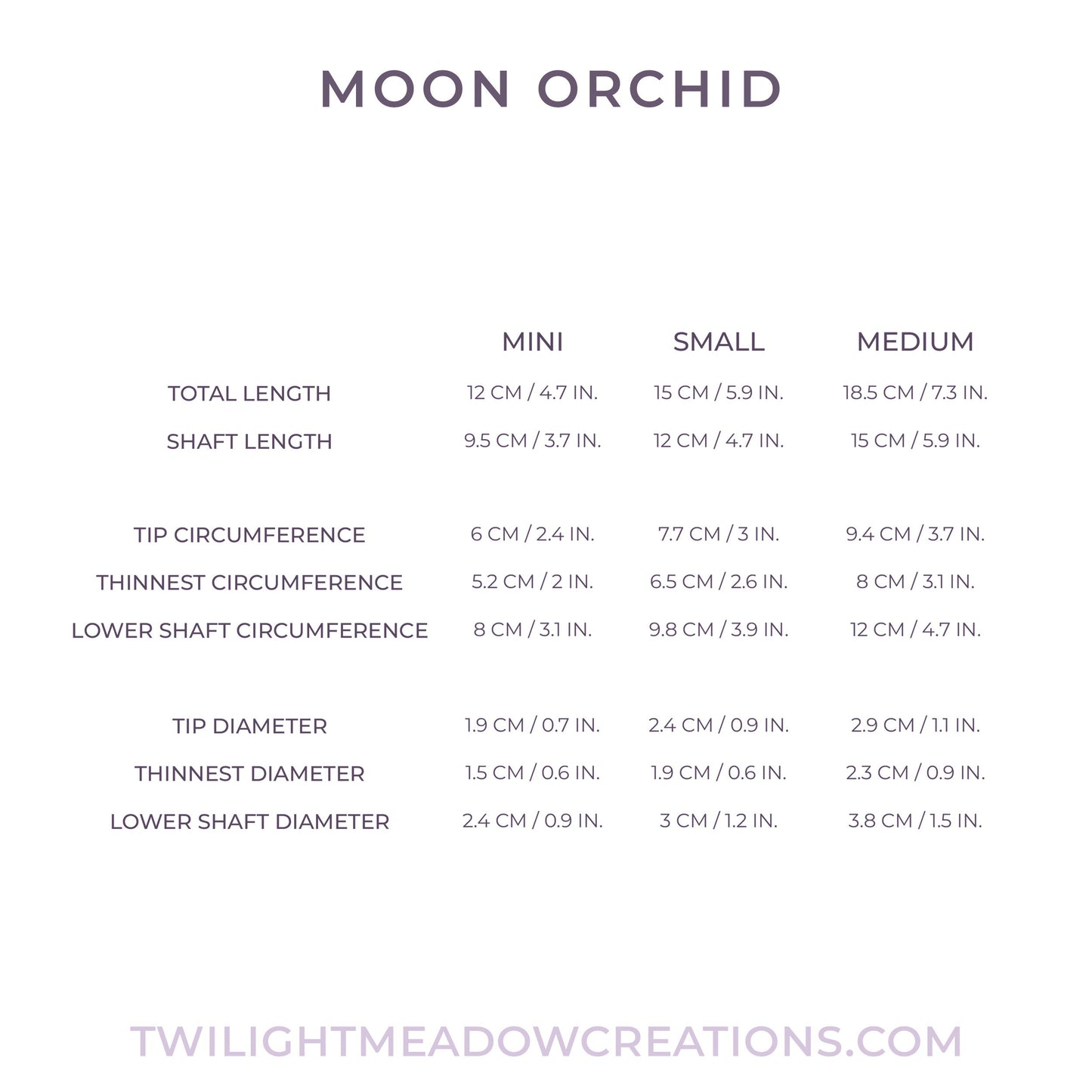 Medium Moon Orchid (Firmness: Firm)