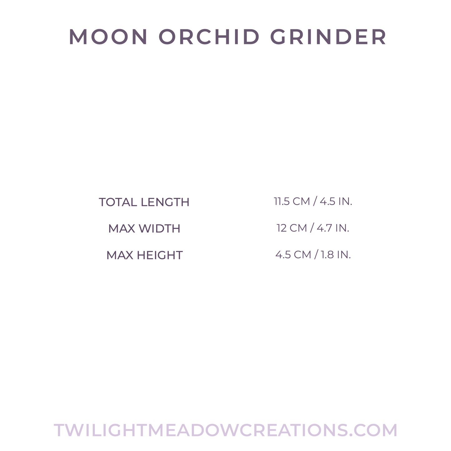 Wildwood Alchemy Custom Moon Orchid Grinder